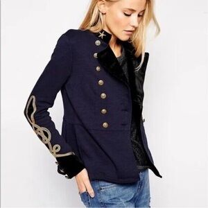 Ralph Lauren Blue Label Navy Blazer with Gold Accents